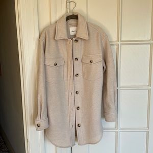 Aritiza Cream Shacket